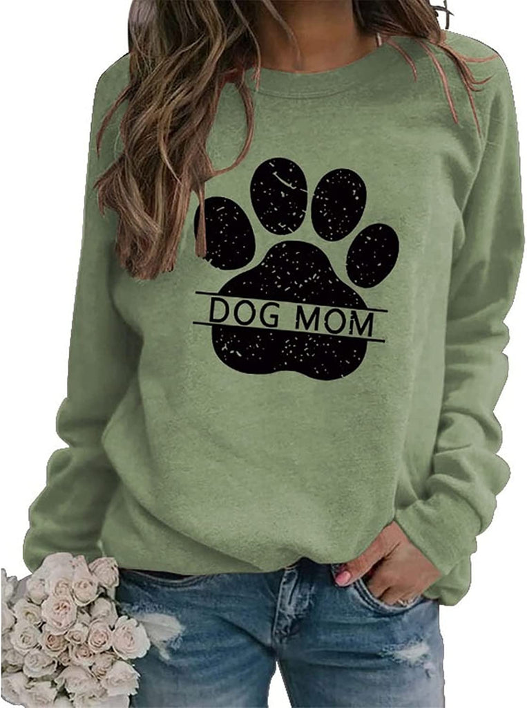 Dog Mom Sweatshirt Women Animal Love Shirt