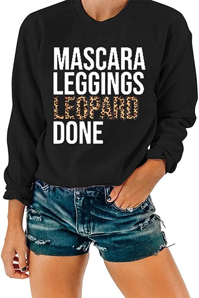 Femmes imprimé léopard chemise Leggings léopard fait pull sweat vêtements pour femmes