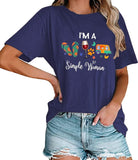 Women I'm A Simple Woman T-Shirt Campers Life Shirt