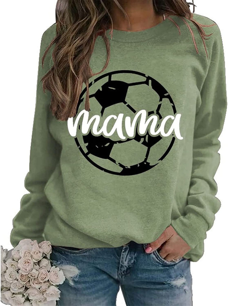 Sweat-shirt de football pour femmes, hauts graphiques de saison de football