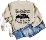 Women Camping Sweatshirt Camp Lovers Gift Long Sleeve Shirt