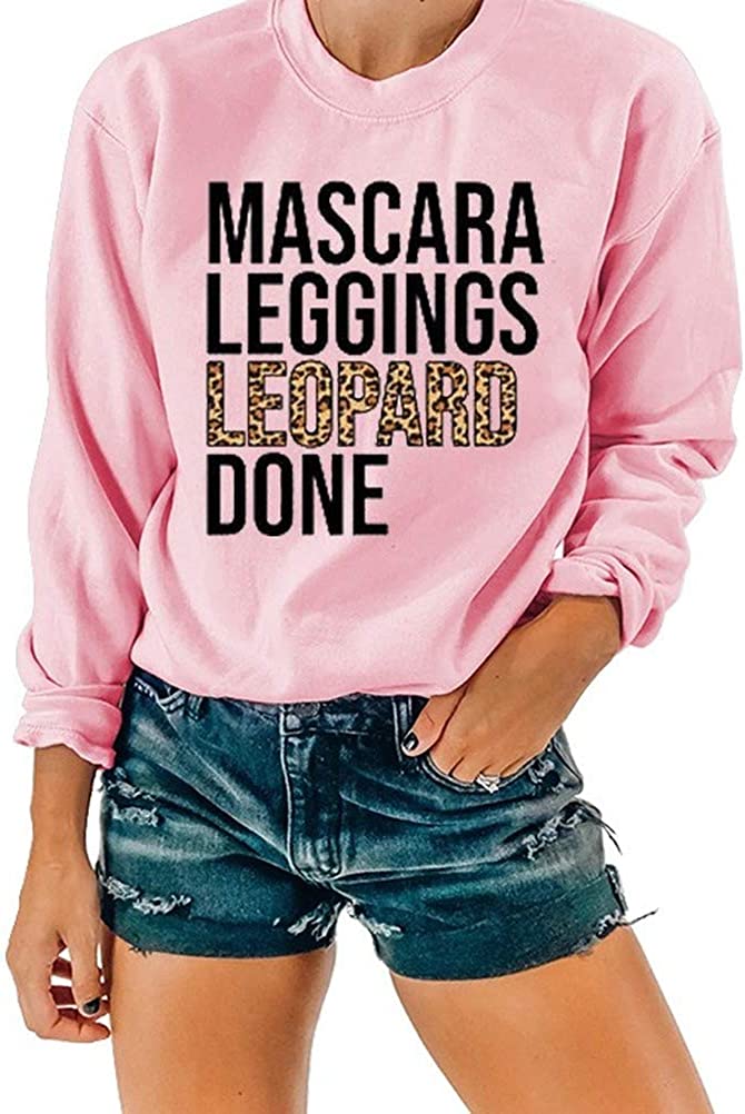 Femmes imprimé léopard chemise Leggings léopard fait pull sweat vêtements pour femmes