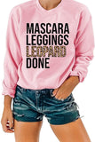 Femmes imprimé léopard chemise Leggings léopard fait pull sweat vêtements pour femmes