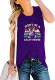 Ne soyez pas une génisse salée Débardeur pour femme Chemise de vache drôle