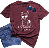 Women No Drama Llama T-Shirt