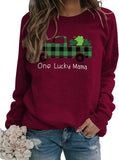 One Lucky Mama Sweatshirt Women St. Patrick's Day Tops