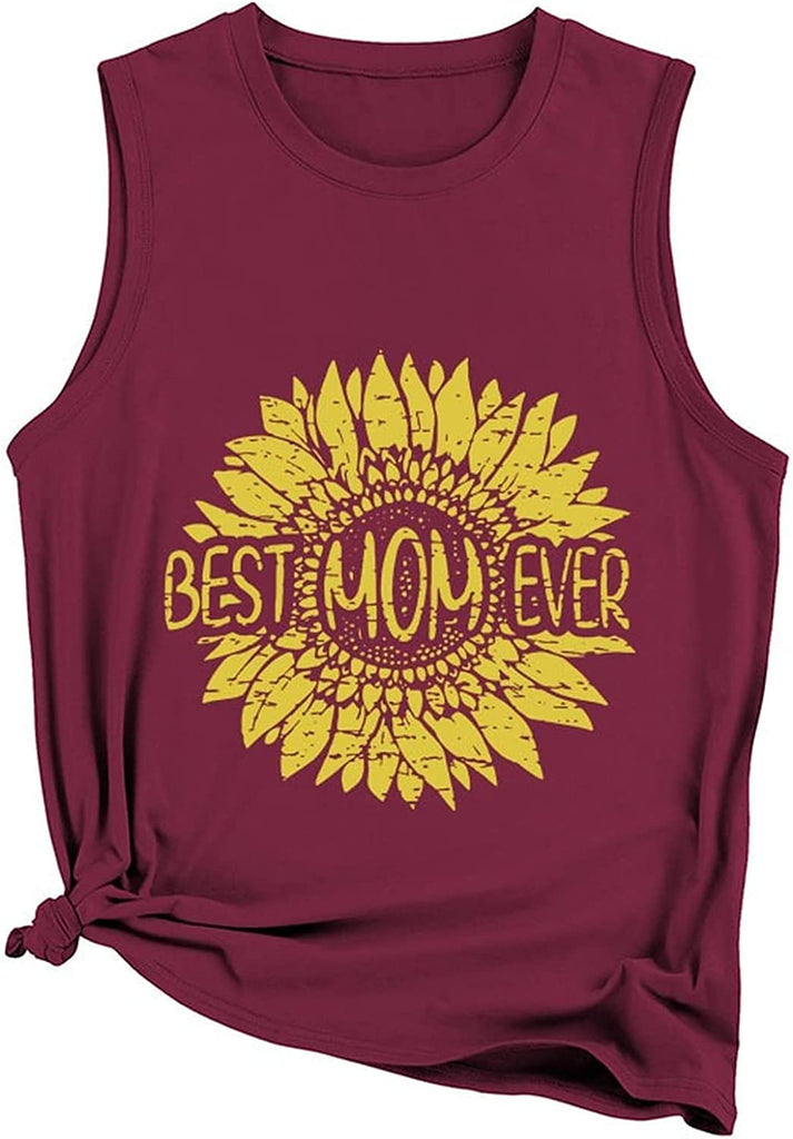 Meilleure maman de tous les temps en débardeur tournesol pour femme