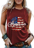 Débardeur patriotique pour femmes, drapeau américain, tournesols, chemise du 4 juillet
