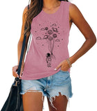 Women Astronaut Space Universe Lover Tank Tops Shirt