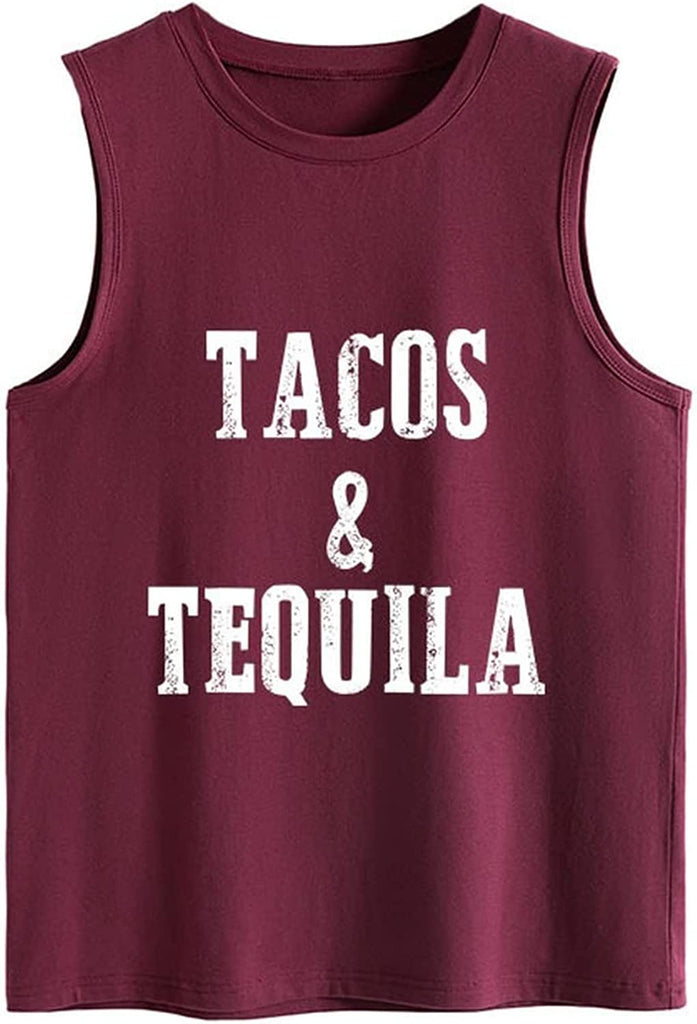 Débardeur Tacos et Tequila pour femme, chemise à boire graphique