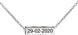Colliers de barre de nom personnalisés pour filles, collier en tube carré en acier inoxydable, pendentif 4 côtés, lettres personnalisées pour femmes, petite amie, maman