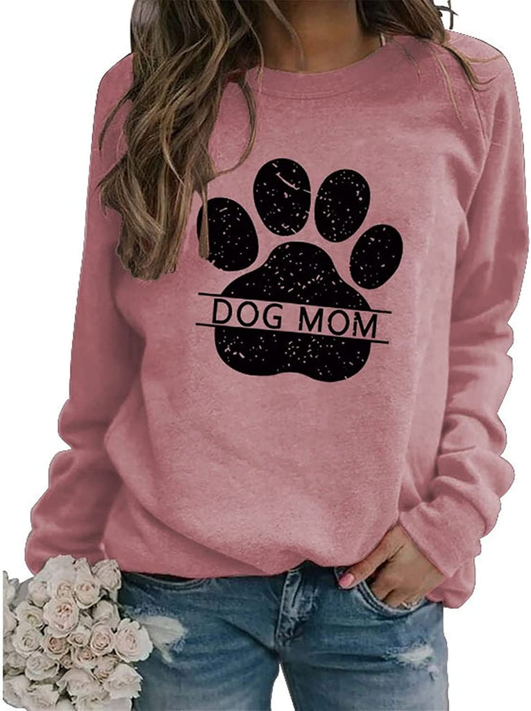 Dog Mom Sweatshirt Women Animal Love Shirt