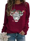 Sweat-shirt de vache mignon pour femmes, chemise d'amant de vache