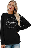 Women's Clothing Waymaker Top Loose Crew Neck Christian Pullover Sweatshirt