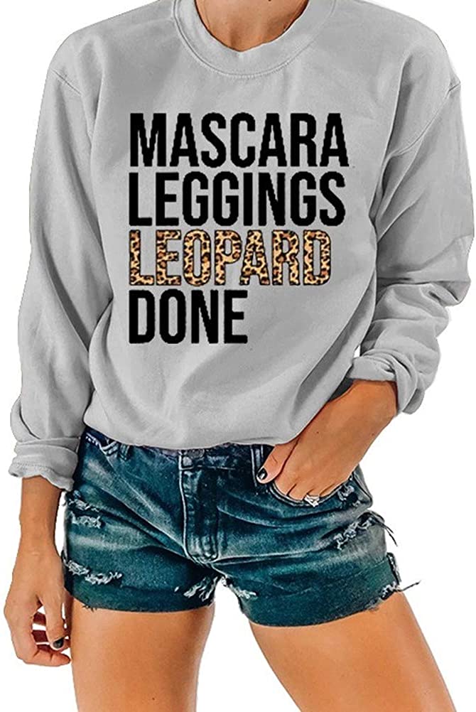 Femmes imprimé léopard chemise Leggings léopard fait pull sweat vêtements pour femmes