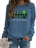 One Lucky Mama Sweatshirt Women St. Patrick's Day Tops