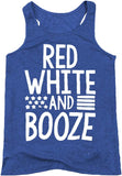 Débardeur rouge blanc et alcool Chemise du 4 juillet