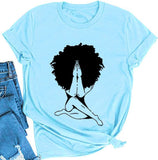 Women Melanin Graphic T-Shirt Afro Woman T-Shirt