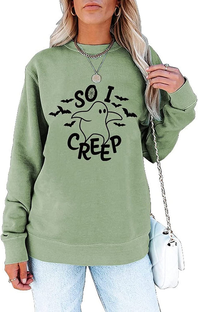 Sweat-shirt d'Halloween pour femme So I Creep Shirt Trick or Treat