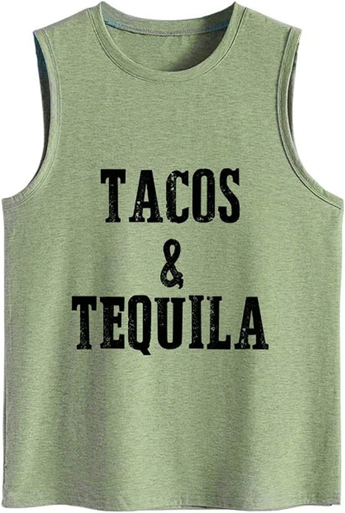 Débardeur Tacos et Tequila pour femme, chemise à boire graphique