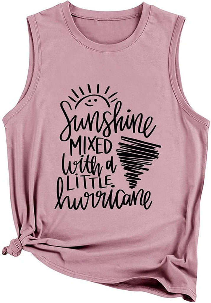 Débardeur Sunshine Hurricane pour femmes, mélange de soleil avec une petite chemise Hurricane
