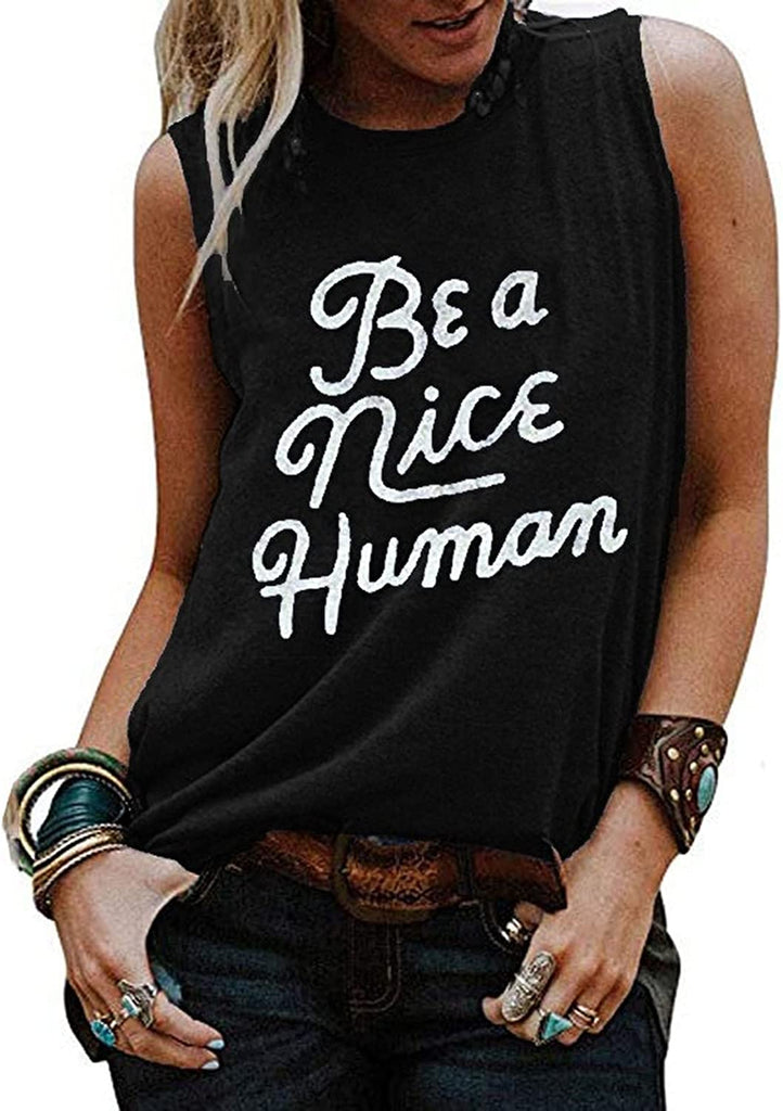 Débardeur Be A Nice Human pour femme
