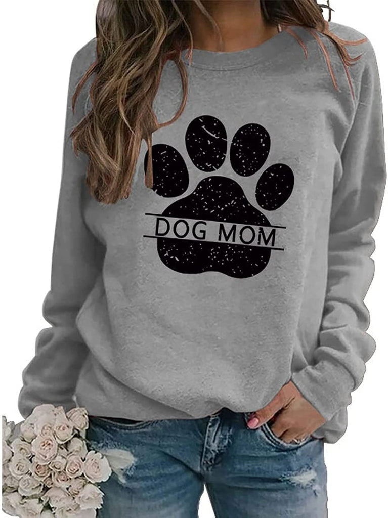 Dog Mom Sweatshirt Women Animal Love Shirt