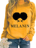 Women Melanin Graphic T-Shirt Afro Woman T-Shirt