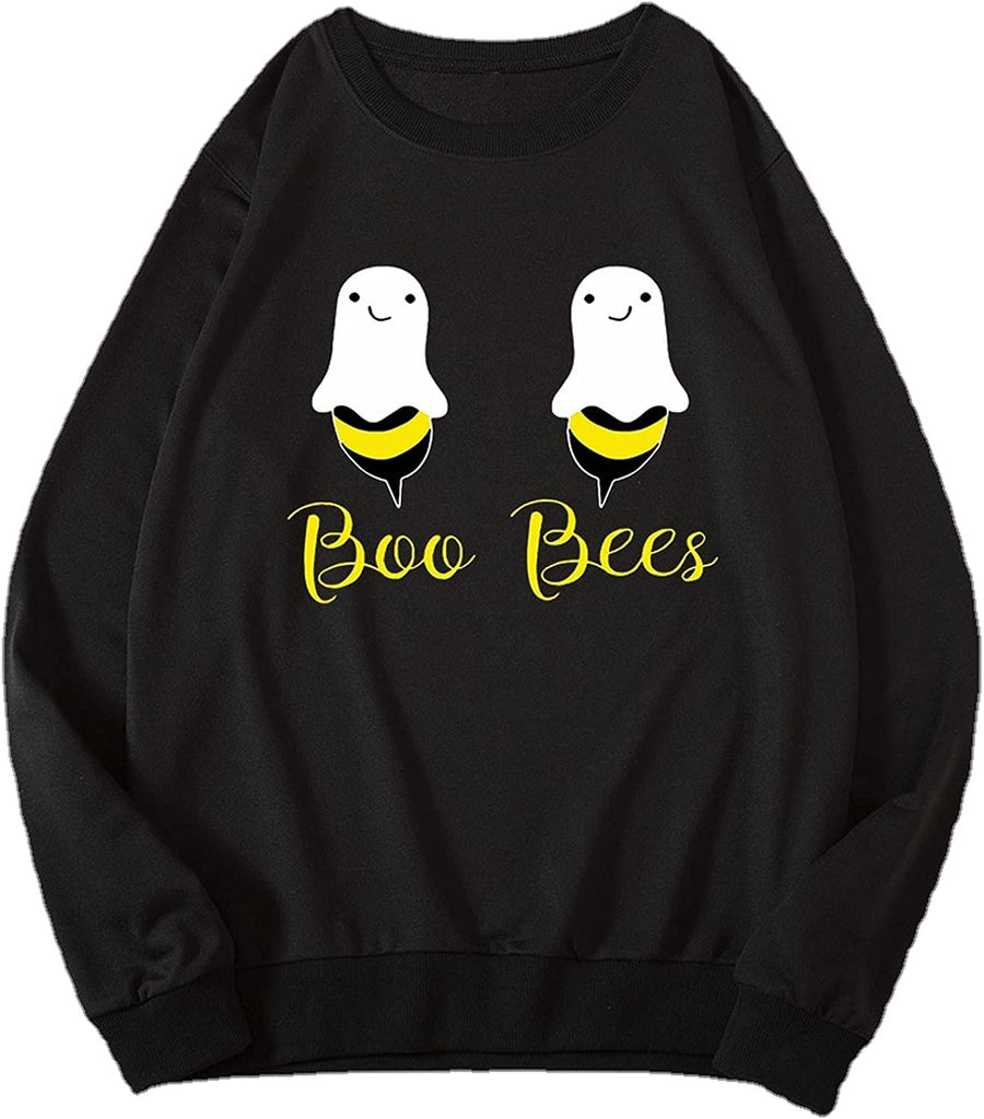 Femmes Boo Bees Chemise Drôle Halloween Fous Sweat