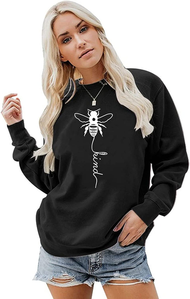 Sweat-shirt graphique Bee Kind pour femmes
