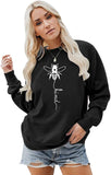 Sweat-shirt graphique Bee Kind pour femmes