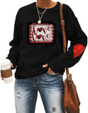 Buffalo Plaid Valentines Shirt Women Love Sweatshirt