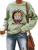 Dead Inside But Caffeinated Sunflower Women Long Sleeve Sweatshirt Skull Shirt for Women