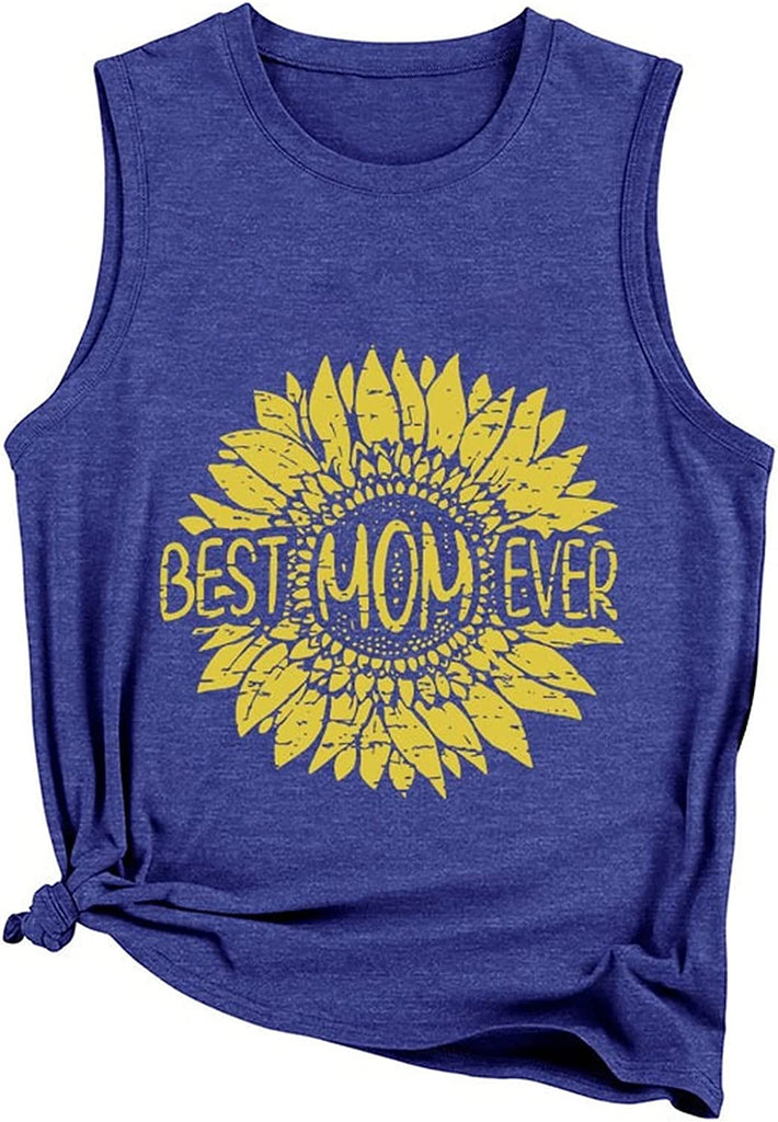 Meilleure maman de tous les temps en débardeur tournesol pour femme