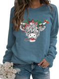 Sweat-shirt de vache mignon pour femmes, chemise d'amant de vache