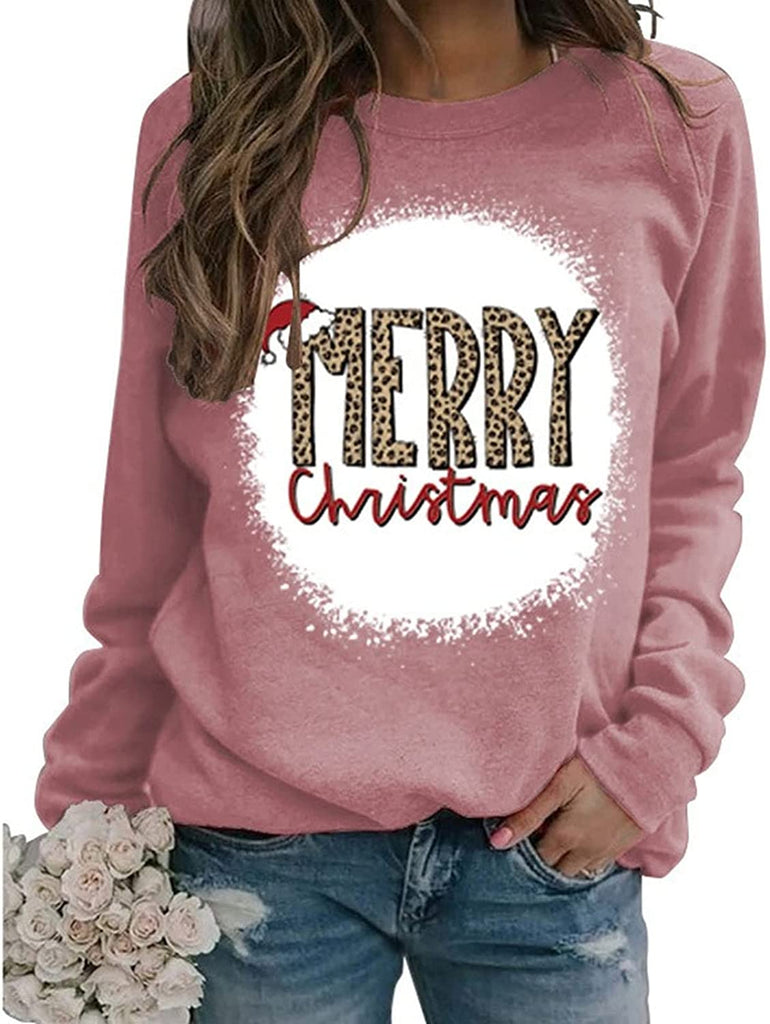 Sweat-shirt joyeux noël pour femmes, chemise d'arbre de noël