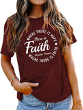 T-Shirt de foi pour femmes, où il y a de l'espoir, il y a de la foi, chemise Hope Faith Miracles