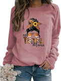Sweat-shirt cadeau pour maman de Thanksgiving, chemise graphique pour femme, une maman reconnaissante