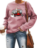 Camper chemise de noël femmes joyeux noël Buffalo Plaid léopard Camper bonhomme de neige sweat