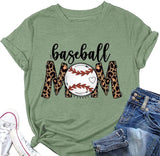 Baseball Mom T-Shirt Baseball Mom Shirt for Women Novelty Shirt