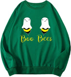 Femmes Boo Bees Chemise Drôle Halloween Fous Sweat