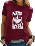 Women I Willie Love Beer T-Shirt