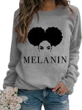 Women Melanin Graphic T-Shirt Afro Woman T-Shirt