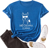 Women No Drama Llama T-Shirt
