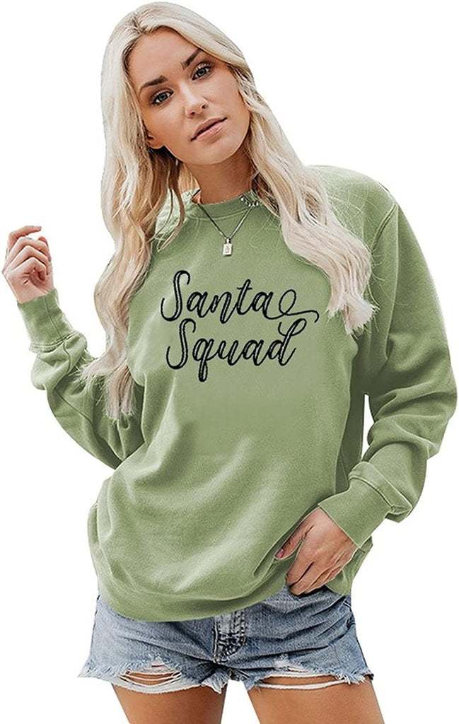 Sweat-shirt Santa Squad pour femmes, chemise drôle