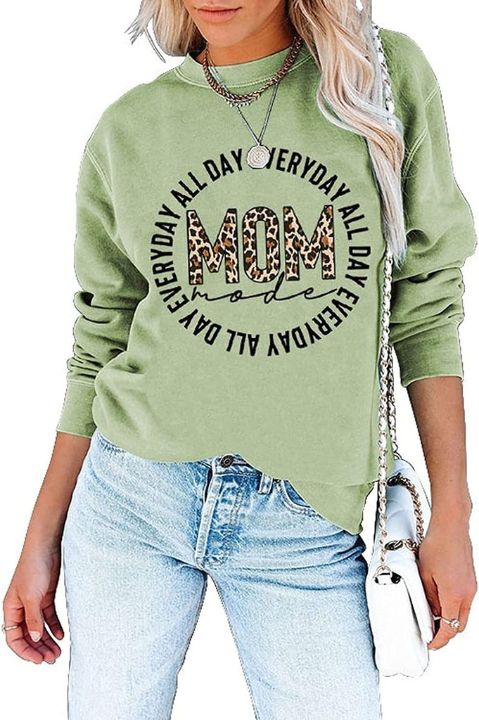 Chemise Mom Mode pour femme toute la journée, tous les jours, mode maman, sweat-shirt à manches longues