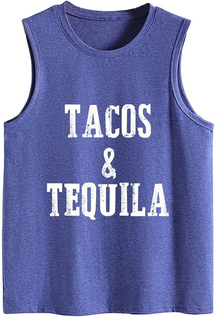 Débardeur Tacos et Tequila pour femme, chemise à boire graphique