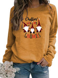 Women Long Sleeve Chillin with My Gnomies Christmas Sweater Christmas Shirt