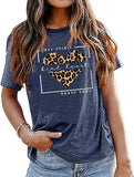 Frau Free Spirit Kind Heart Brave Soul Leopard Heart T-Shirt Frauen Grafik Shirt