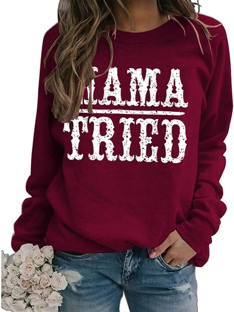 Sweat-shirt graphique Mama Tried pour femmes, chemise classique Country Legend